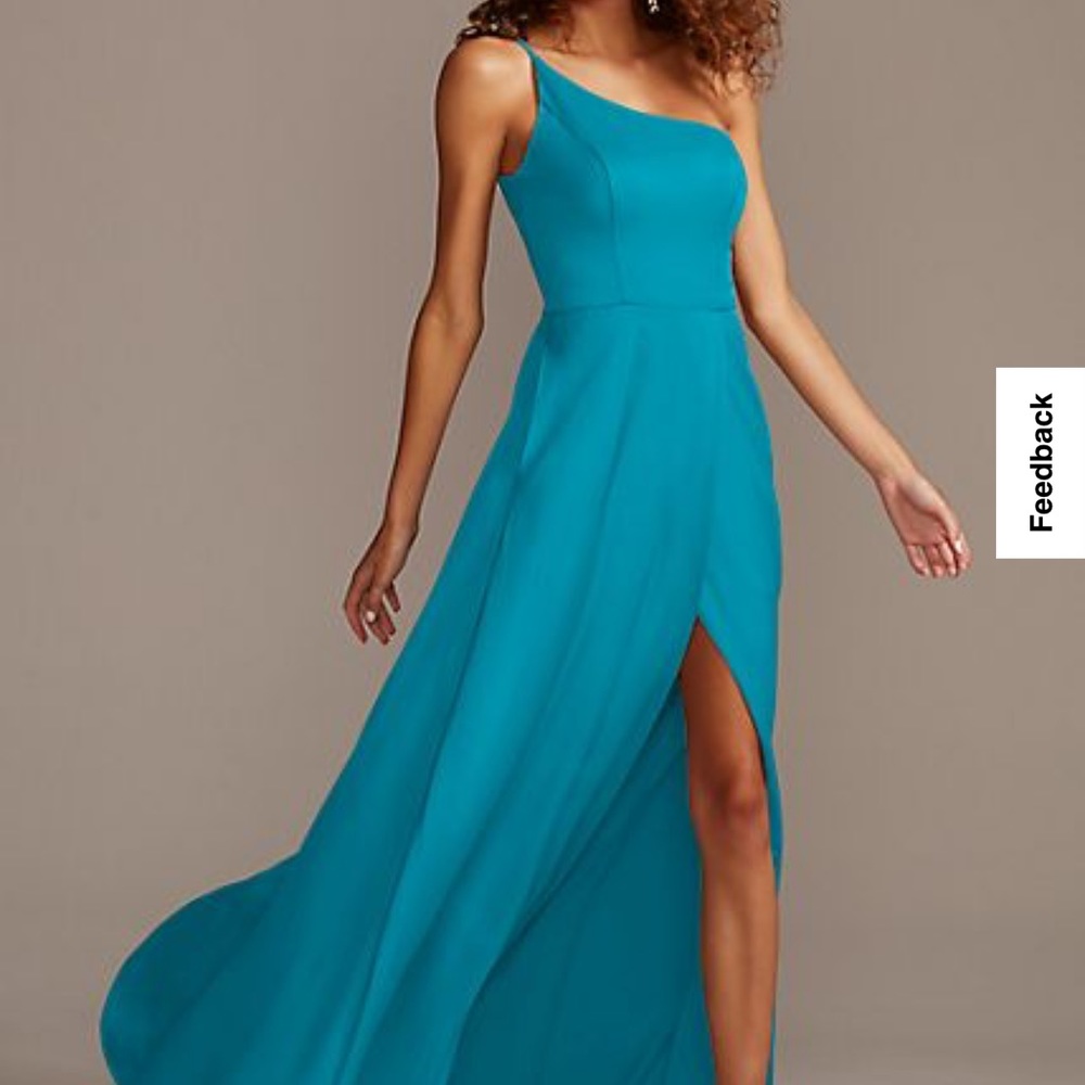 David’s Bridal Bridesmaid Dress size 8 unaltered in Oasis